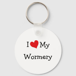 Ik hou van mijn Wormery Sleutelhanger