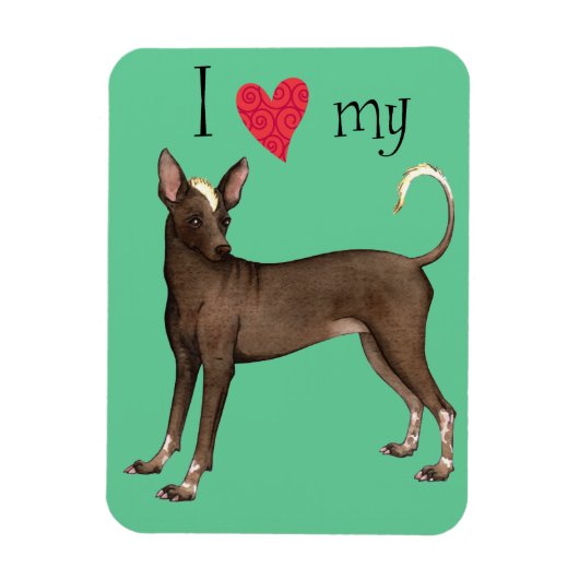 Ik hou van mijn Xolo Magneet (Verticaal)