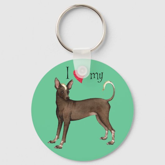 Ik hou van mijn Xolo Sleutelhanger (Voorkant)