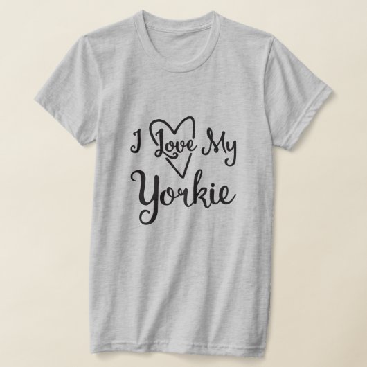 Ik hou van mijn Yorkie T-shirt (Laagn)