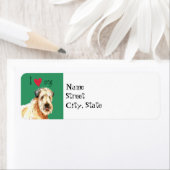 Ik hou van mijn zachte beklede Wheaten Terrier Etiket (Insitu)