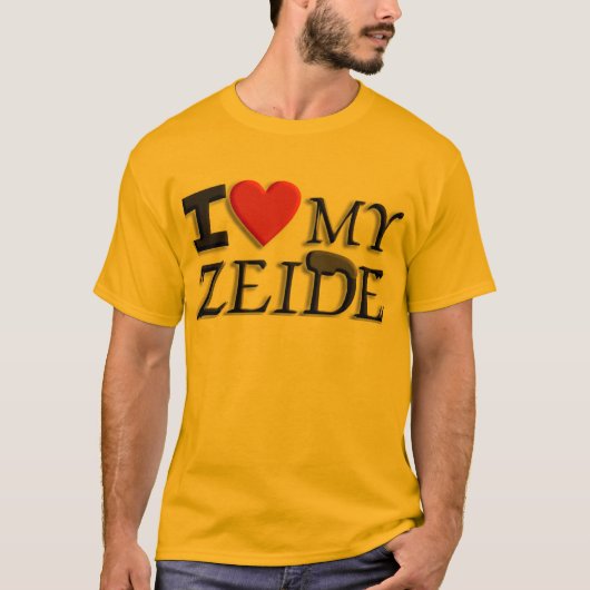Ik hou van mijn Zeide. T-shirt (Voorkant)