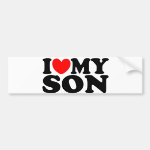 Ik hou van mijn zoon bumpersticker