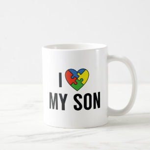 Ik hou van mijn zoon koffiemok