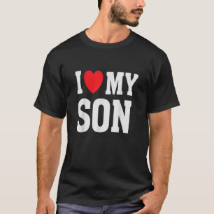 Ik hou van mijn zoon Oude ouders Moeder Pap T-shirt