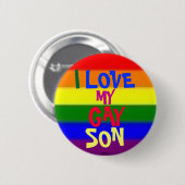 Ik hou van mijn zoon ronde button 5,7 cm (Voorkant /achterkant)