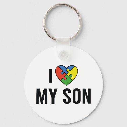 Ik hou van mijn zoon sleutelhanger (Voorkant)