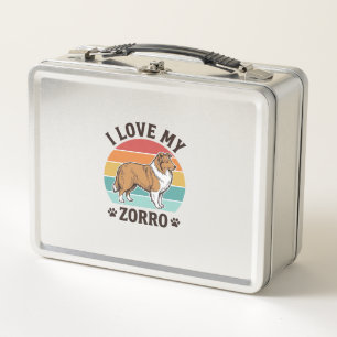 Ik hou van mijn Zorro vintage hondenliefhebber ont