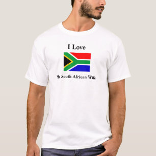 Ik hou van mijn Zuid-Afrikaanse vrouw T-shirt