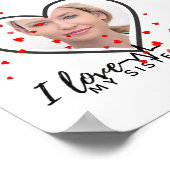 Ik hou van mijn ZUS - Beste vriendin Persoonlijk c Poster (Hoek)