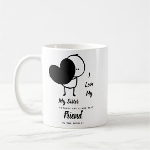 Ik hou van mijn zus - Beste vriendschappelijke per Koffiemok