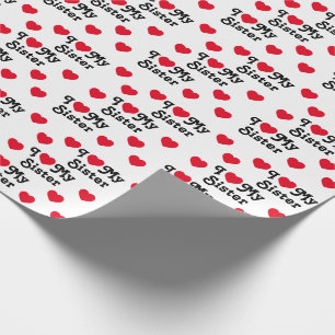 Ik hou van mijn zus cadeaupapier