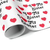 Ik hou van mijn zus cadeaupapier (Rol Hoek)