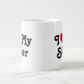 Ik hou van mijn zus extra grote beker (Voorkant)