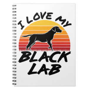 Ik hou van mijn zwarte labrador Retriever Notitieboek