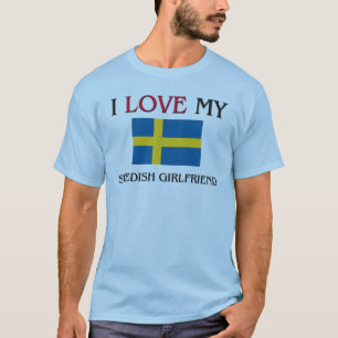 Ik hou van mijn Zweedse Vriendin T-shirt
