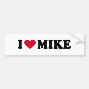 Ik hou van MIKE Bumpersticker