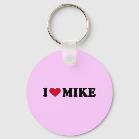 Ik hou van MIKE Sleutelhanger (Voorkant)