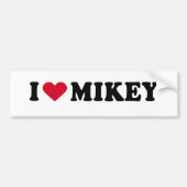 IK HOU VAN MIKEY BUMPERSTICKER (Voorkant)