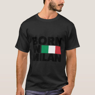 Ik hou van Milano geboren in Milaan illustratie T-shirt