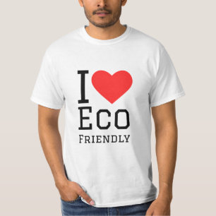 Ik hou van milieuvriendelijk t-shirt