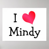 Ik hou van Mindy Poster (Voorkant)