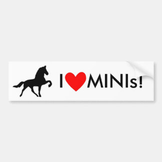 Ik hou van MINI's! Bumpersticker