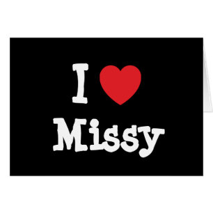 Ik hou van Missy hart T-Shirt