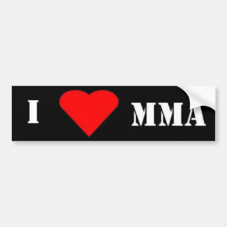 ik hou van mma bumper sticker