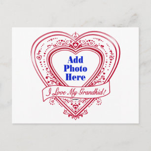 Ik hou van m'n kleinkind. Foto Red Hearts Briefkaart