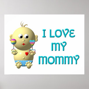 Ik hou van m'n mammie Baby met hart en staart Poster