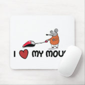 Ik hou van m'n muis met een mousepad muismat (Met muis)