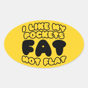 Ik hou van m'n zakdoekje. ovale sticker