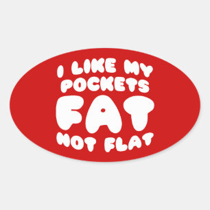 Ik hou van m'n zakdoekje. ovale sticker