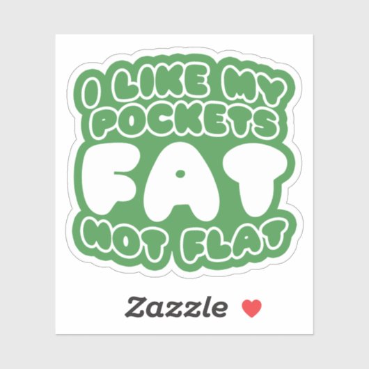 Ik hou van m'n zakdoekje. sticker (Vel)