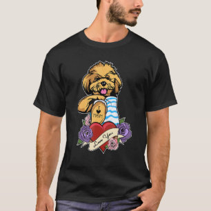 Ik hou van Moeder Tattoo Ik Toy Poodle Moeder T-shirt