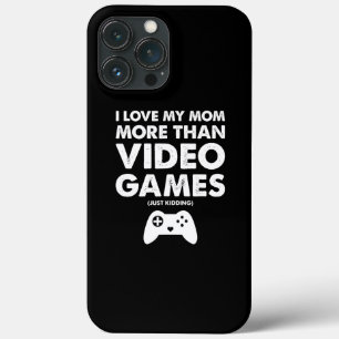 Ik hou van Moeder Videospel Jongens Kinderen Tiene iPhone 13 Pro Max Hoesje