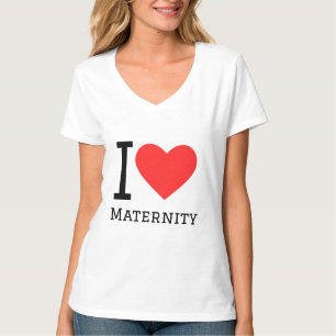 Ik hou van moederschap t-shirt