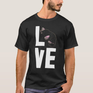 Ik hou van Moles dag vrouwen schattige kleine mol  T-shirt
