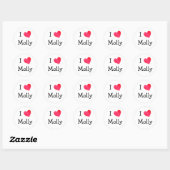 Ik hou van Molly Ronde Sticker (Vel)