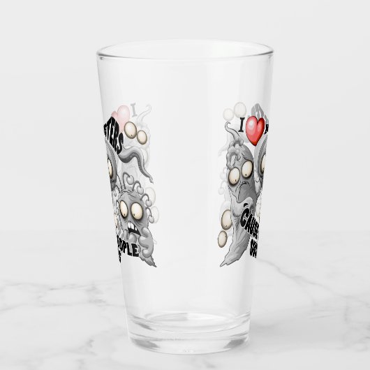 Ik hou van monsters omdat mensen klote zijn glas (Rechts)