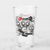 Ik hou van monsters omdat mensen klote zijn glas (Voorkant)
