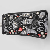 Ik hou van monsters omdat mensen klote zijn golfheadcover (Voorkant)