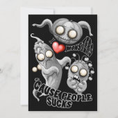 Ik hou van monsters omdat mensen klote zijn kaart (Voorkant)