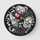 Ik hou van monsters omdat mensen klote zijn ronde klok (Voorkant)