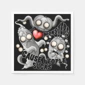 Ik hou van monsters omdat mensen klote zijn servet (Voorkant)