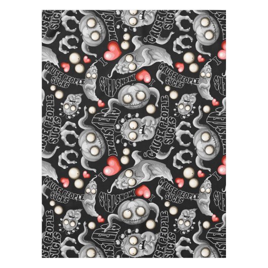 Ik hou van monsters omdat mensen klote zijn tafelkleed (Voorkant)