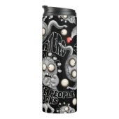 Ik hou van monsters omdat mensen klote zijn thermosbeker (Geroteerd rechts)