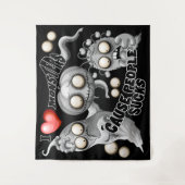 Ik hou van monsters omdat mensen klote zijn wandkleed (Voorkant)