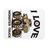Ik hou van Monstertruck Magneet (Horizontaal)